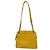 Borsa a tracolla Chanel in vitello martellato giallo