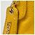 Borsa a tracolla Chanel in vitello martellato giallo - vista 5