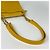 Borsa a tracolla Chanel in vitello martellato giallo - vista 7