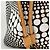 Borsa Tote Louis Vuitton Neverfull MM Marrone Bianco - vista 5