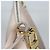 Louis Vuitton Bagatelle NM Handtasche Pink Beige Gelb - Ansicht 6