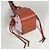 Borsa a mano Loewe Paula's Ibiza Hammock Mini in pelle floreale Rosa - vista 2