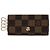 Louis Vuitton Brown Damier Canvas Schlüsseletui Braun