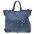 Borsa Shopper Convertibile Prada Vitello Daino Large Blu navy