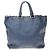 Borsa Shopper Convertibile Prada Vitello Daino Large Blu navy - vista 2