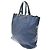 Borsa Shopper Convertibile Prada Vitello Daino Large Blu navy - vista 4