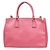 Prada Double Zip Lux Convertible Tote Saffiano Leather XL Rosa - vista 2