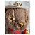 Louis Vuitton Louis Bear Ciondolo Western Cowboy M03176 Marrone Bianco Rosso D'oro - vista 10