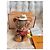Louis Vuitton Louis Bear Ciondolo Western Cowboy M03176 Marrone Bianco Rosso D'oro - vista 2