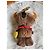 Louis Vuitton Louis Bear Ciondolo Western Cowboy M03176 Marrone Bianco Rosso D'oro - vista 4