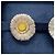 Buccellati Blossoms Ohrringe aus Silber, Diamanten und Karneol - Ansicht 8