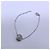 Bracciale Cartier Amulette in Oro Bianco e Diamanti Argento - vista 7