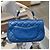 Borsa Chanel Classic Flap in pelle blu - vista 3
