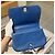 Borsa Chanel Classic Flap in pelle blu - vista 7