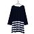 Sonia Rykiel gestreiftes Strickkleid aus Wolle - Schwarz-Grau