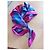 Foulard in seta a scacchi Christian Dior Rosa Rosso Blu Porpora - vista 6