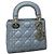 Borsa Dior Duchess Triplo Scomparto in Camoscio Grigio