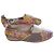 Espadrilles Hermès en toile imprimé coloré Rose Multicolore Vert Orange Gris Jaune