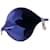 Hermès Lindy Beach Borsa Tote in Tela Blu e Pelle Viola Porpora  - vista 11
