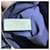 Hermès Lindy Beach Borsa Tote in Tela Blu e Pelle Viola Porpora  - vista 14