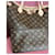 Borsa Tote Louis Vuitton Neverfull MM Monogram Canvas con pochette Marrone Monogramma - vista 4