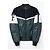 Autre Marque Giacca Bomber Varsity Tigha Lana e Pelle Nero Bianco Verde scuro - vista 11
