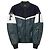 Autre Marque Giacca Bomber Varsity Tigha Lana e Pelle Nero Bianco Verde scuro