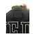 Autre Marque Giacca Bomber Varsity Tigha Lana e Pelle Nero Bianco Verde scuro - vista 7