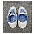 Sneakers Chanel in pelle bianca logo CC Bianco Blu - vista 10