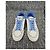 Sneakers Chanel in pelle bianca logo CC Bianco Blu - vista 5