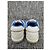 Sneakers Chanel in pelle bianca logo CC Bianco Blu - vista 6