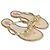 Valentino Garavani Infradito Rockstud Jelly Bow D'oro