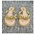 Valentino Garavani Infradito Rockstud Jelly Bow D'oro - vista 3