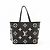 Louis Vuitton Borsa a spalla Shopper Neverfull MM in pelle Empreinte Nero - vista 2