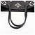 Louis Vuitton Borsa a spalla Shopper Neverfull MM in pelle Empreinte Nero - vista 5