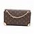 Louis Vuitton Borsa a tracolla Trunkie East West Canvas Flap Monogram Marrone - vista 2