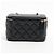Chanel Bolsa Vanity Case Coco Casino Small em couro de cordeiro acolchoado com corrente Preto - vista 2