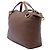 Borsa Satchel Gucci in Twill e Vitello Marrone - vista 2