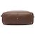 Borsa Satchel Gucci in Twill e Vitello Marrone - vista 3