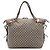 Tote Gucci Large GG Canvas Bamboo Bar Beige