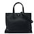 Borsa Tote Satchel Prada Saffiano Soft con tripla tasca nera Nero