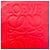 Borsa Shopper Tote Anagram in pelle rossa LOEWE Rosso - vista 5