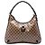Gucci GG Crystal Abbey D Ring Schultertasche Beige