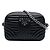 Borsa Camera Diagramme Prada in pelle di vitello morbida nera Nero