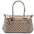 Borsa Satchel Gucci GG Canvas Bella Beige