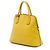 Borsa Dome Prada Large in pelle Saffiano gialla Giallo - vista 2