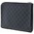 Bolso de mano Louis Vuitton Damier Graphite Pochette Jour MM Negro - vista 2
