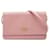 Borsa a tracolla Prada Saffiano Wallet on Strap Rosa