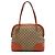 mala Gucci Bree Dome Medium em lona GG bege