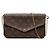 Borsa a tracolla Louis Vuitton Monogram Pochette Felicie Marrone